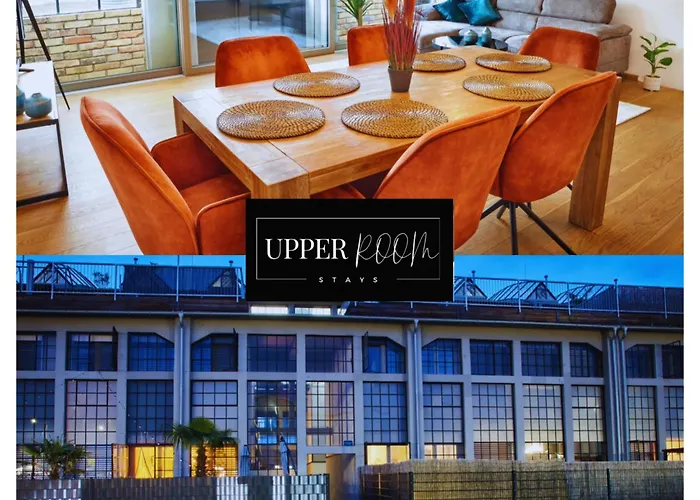 Neu! Upper Room Industrial Loft Domizil Mit Dachterrasse & Ausblick
